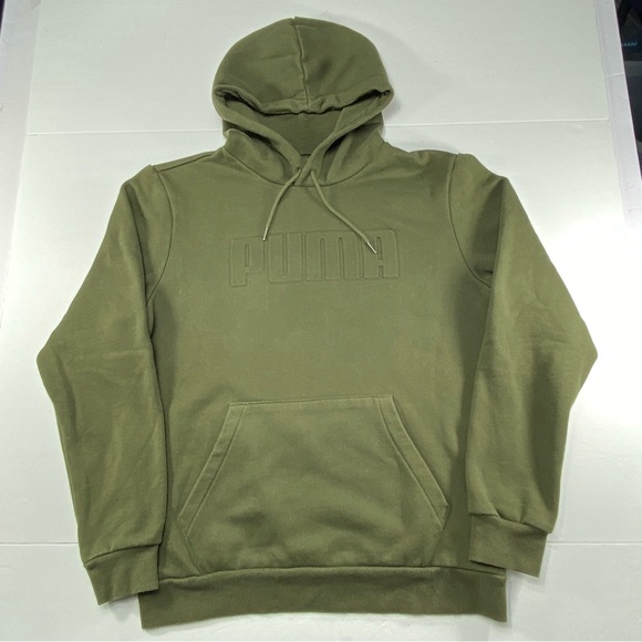 PUMA  Pullover Hoodie Olive Green Men’s Size:Medium - Picture 1 of 15